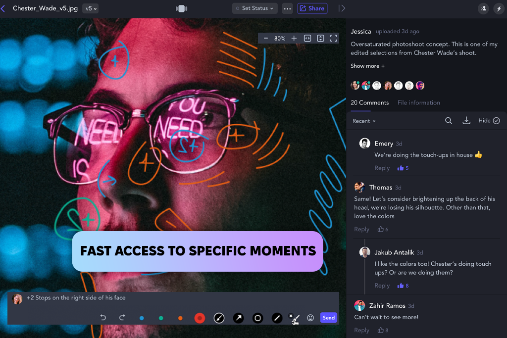 frame io video review interface