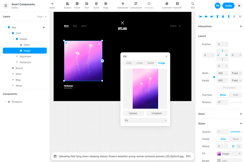 framer x prototyping tools interface