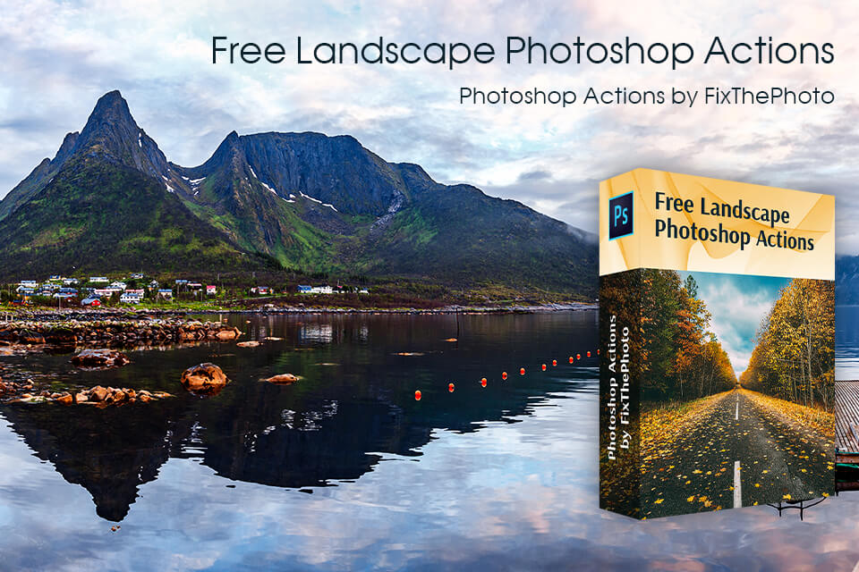 free landscape photoshop actions by fixthephoto