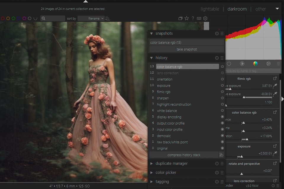 darktable free lightroom alternative interface