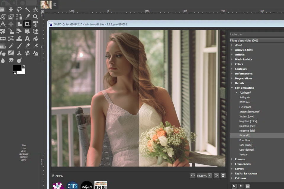 gimp free lightroom alternative interface