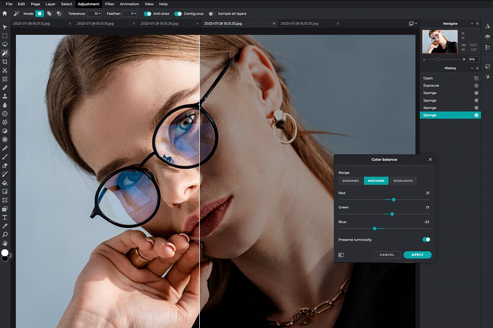 pixlr free lightroom alternative interface