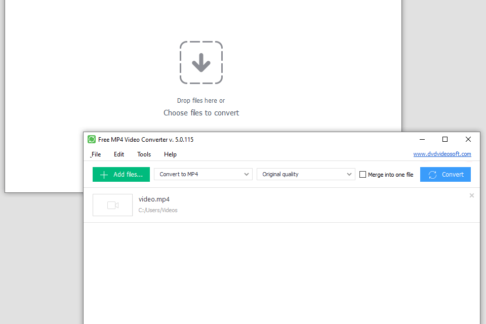 free mp4 video converter interface