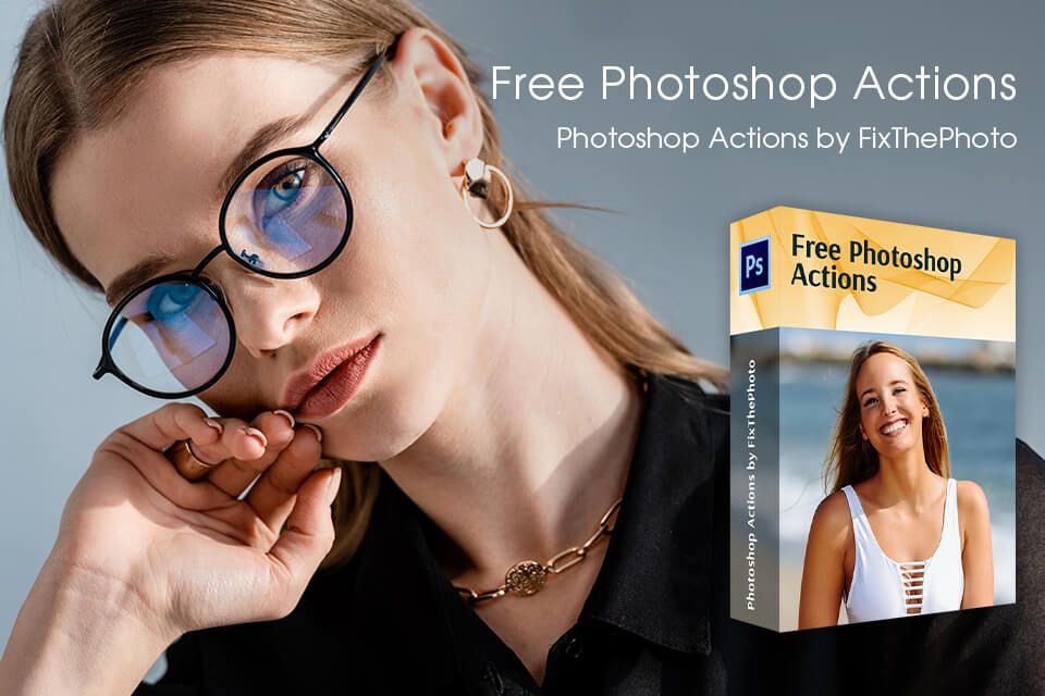 photoshop مجموعة إجراءات مجانية لإصلاح الصورة