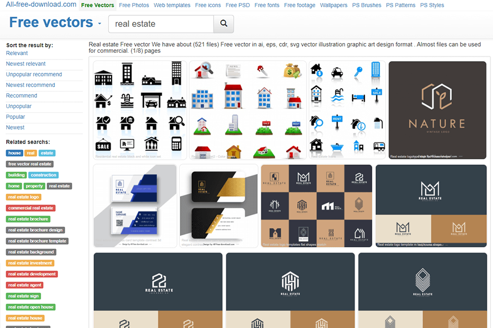 all free download free real estate photos logos