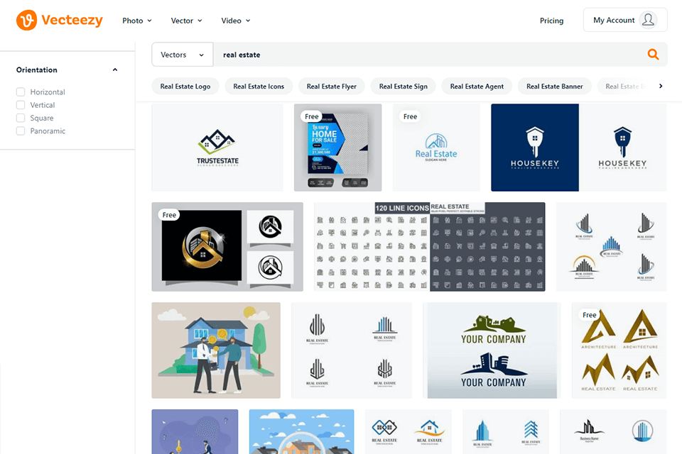 vecteezy free real estate photos logos