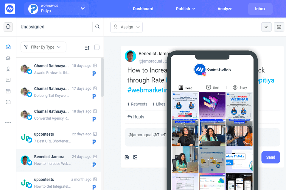 content studio free social media scheduling tool