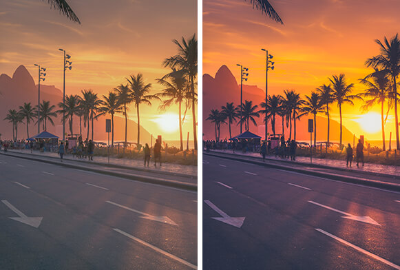 ilmaiset auringonlaskun lightroom-esiasetukset