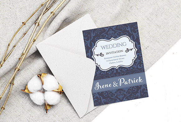 PSD de Invitacion Boda, +13.000 Plantillas PSD gratuitas de gran calidad  para descargar