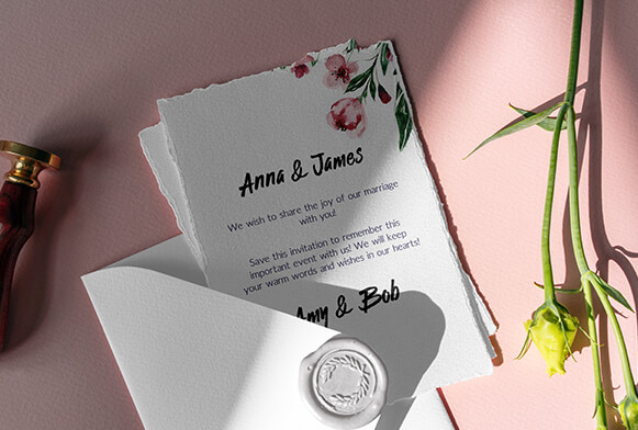 PSD de Invitacion Boda, +13.000 Plantillas PSD gratuitas de gran calidad  para descargar