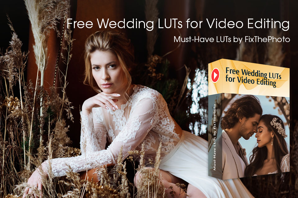 free wedding luts for video editing by fixthephoto