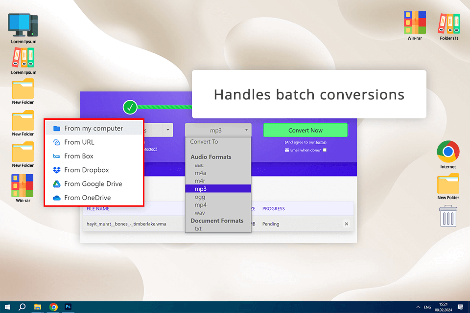 free wma to mp3 converter zamzar