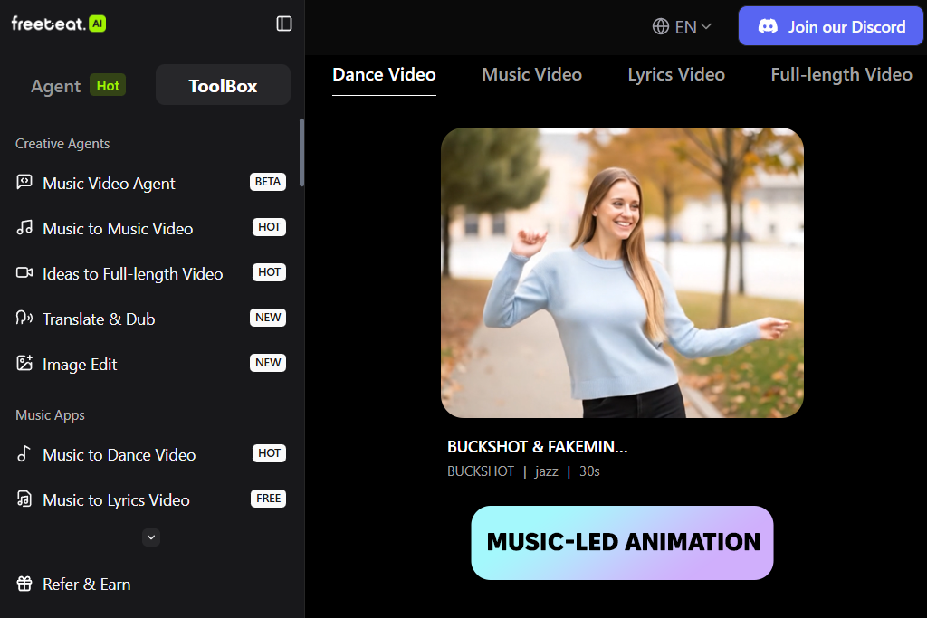 freebeat ai dance generator