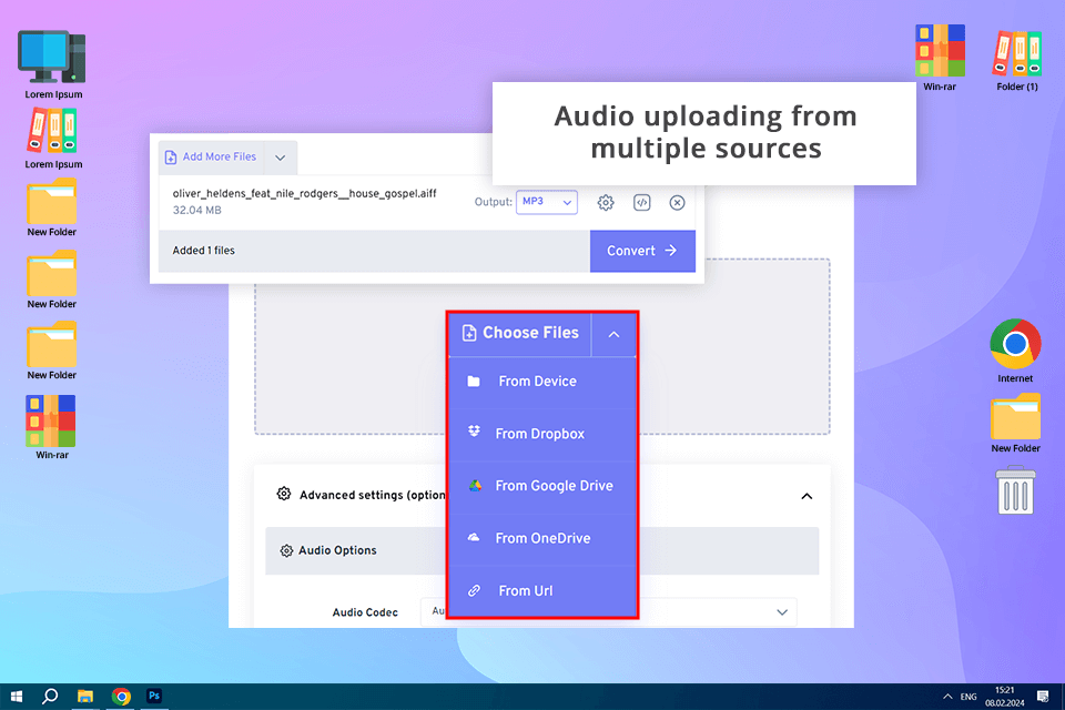 freeconvert aiff to mp3 converter