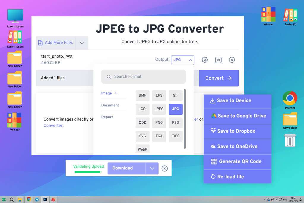 freeconvert jpeg to jpg converter