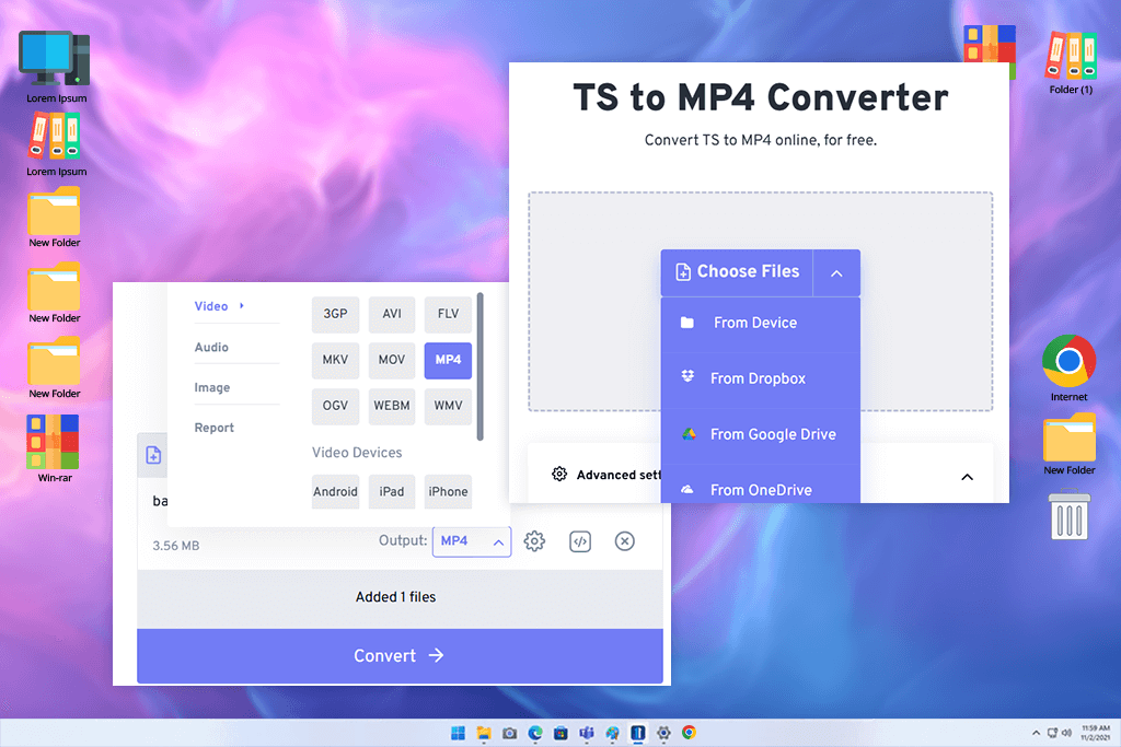 freeconvert ts to mp4 converter
