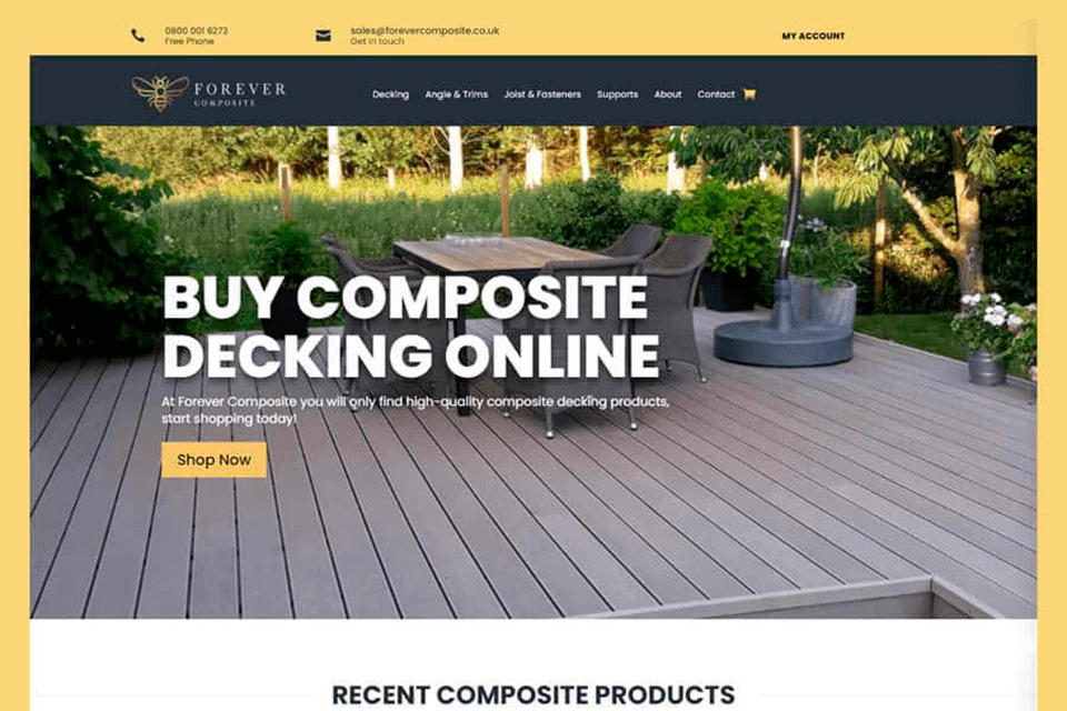freelance web design company interface