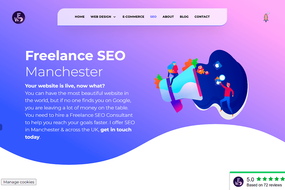 freelance web design developer seo