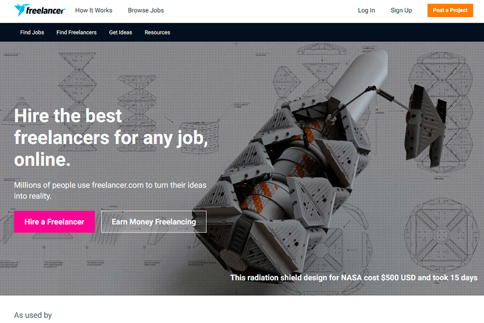freelancer interface