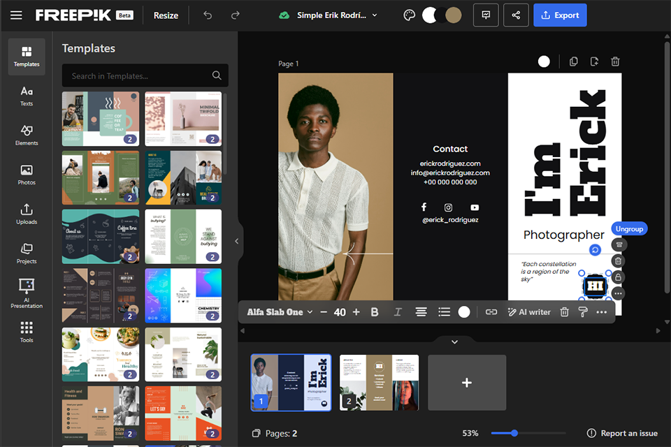 freepik ai tool for designers