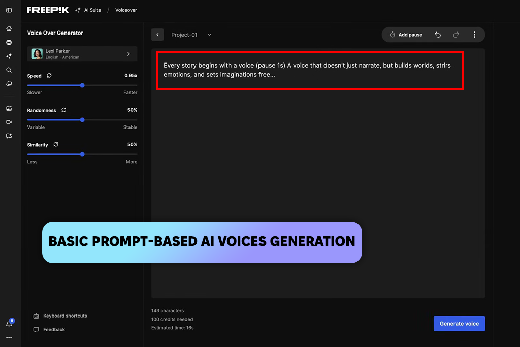 freepik ai voice generator