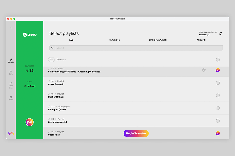 freeyourmusic song matching