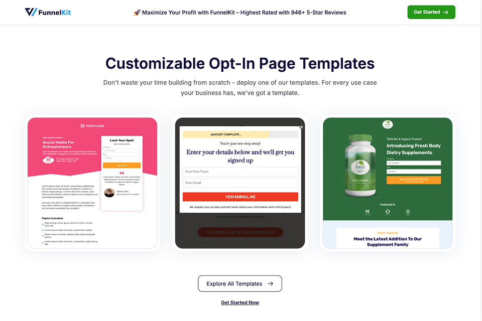 funnelkit email capture tool