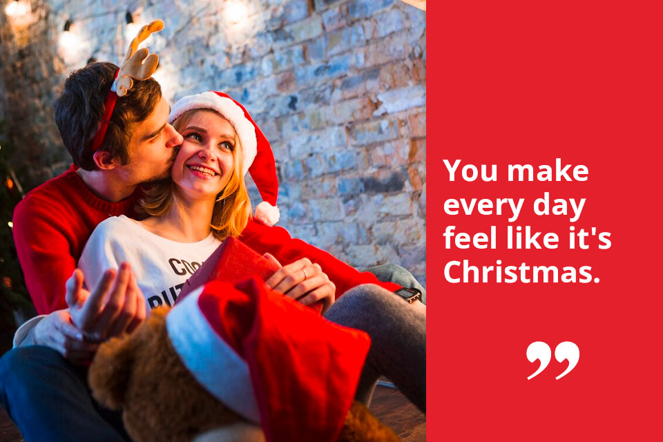 funny christmas photo captions romantic