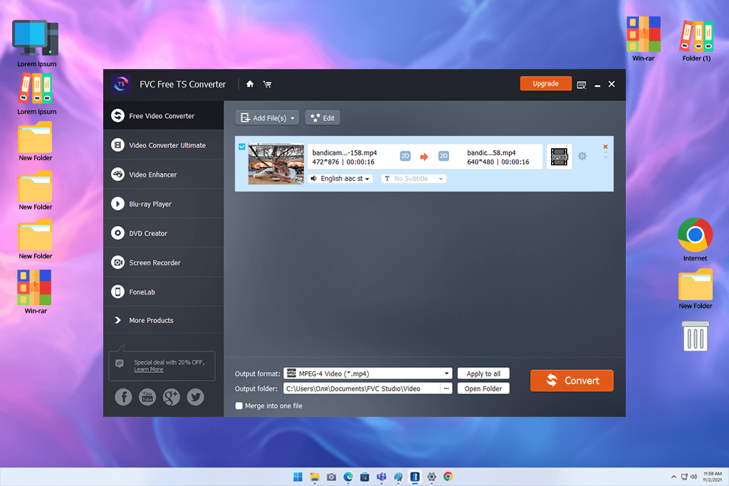 fvc ts to mp4 converter
