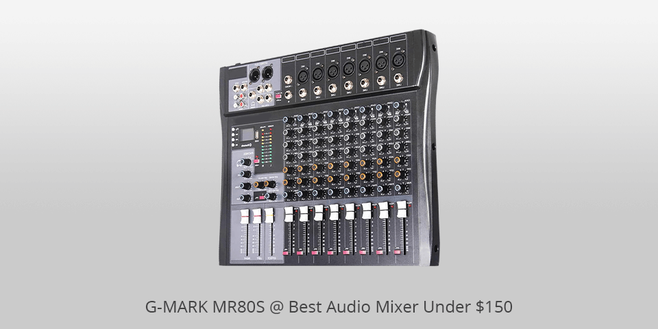 g-mark mr80s audio mixer under 150