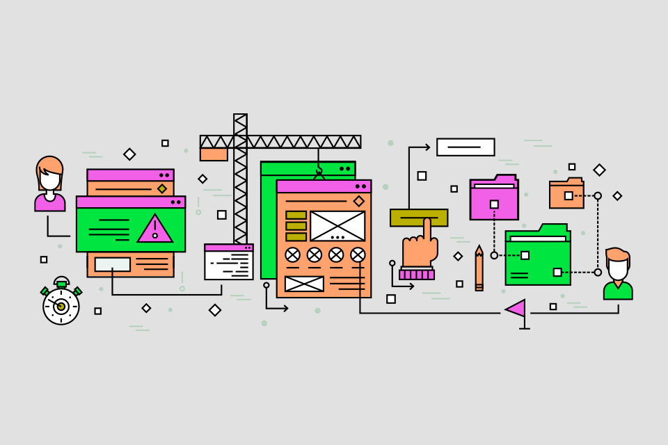 galicki digital development process vector
