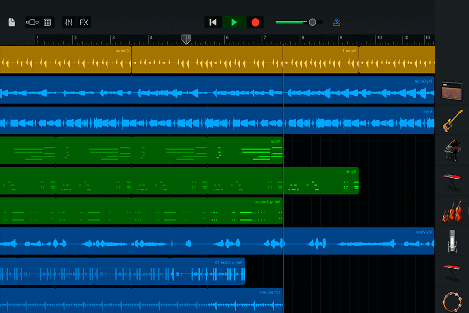 garageband interface