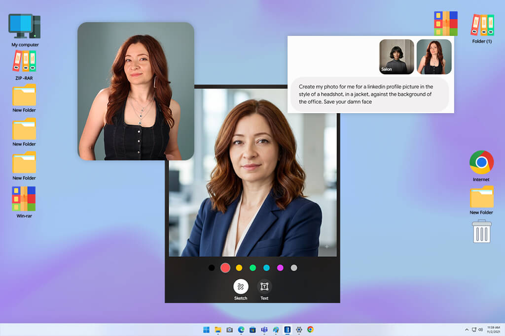 gemini ai linkedin profile picture generator