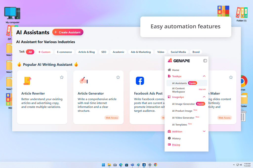genape generative ai tool for business