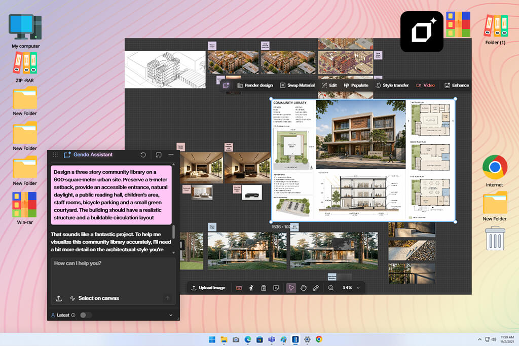 gendo ai architecture generator