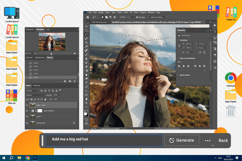generativ fyll photoshop ai-verktøy