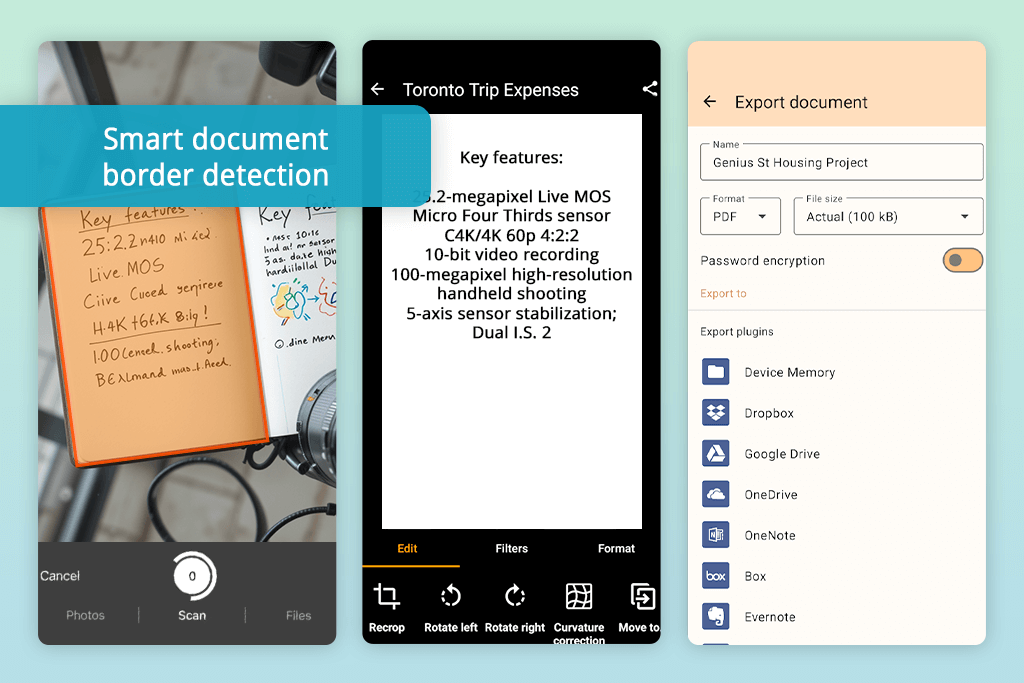 genius scan free scanner app for iphone and android
