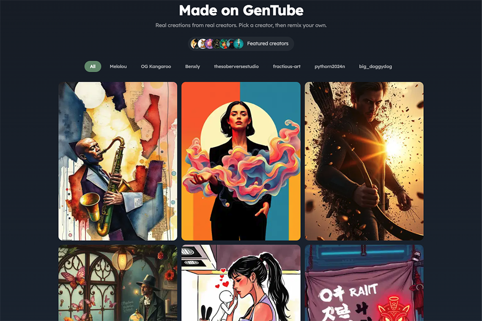 gentube app app to boost your creativity