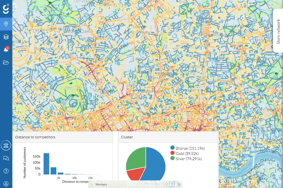 geoblink location intelligence software interface
