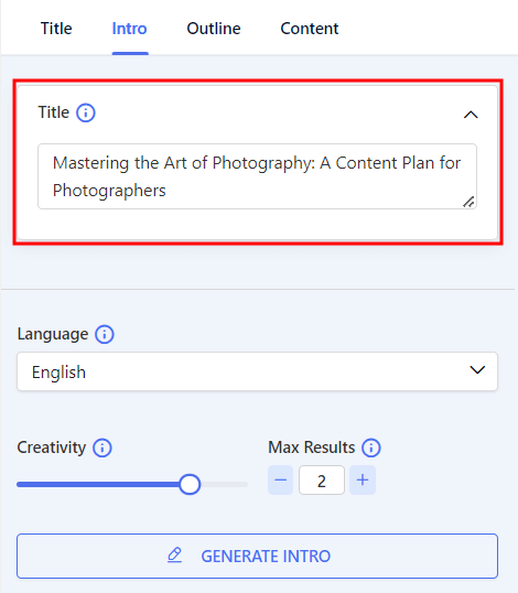 getgenie ai intro creation