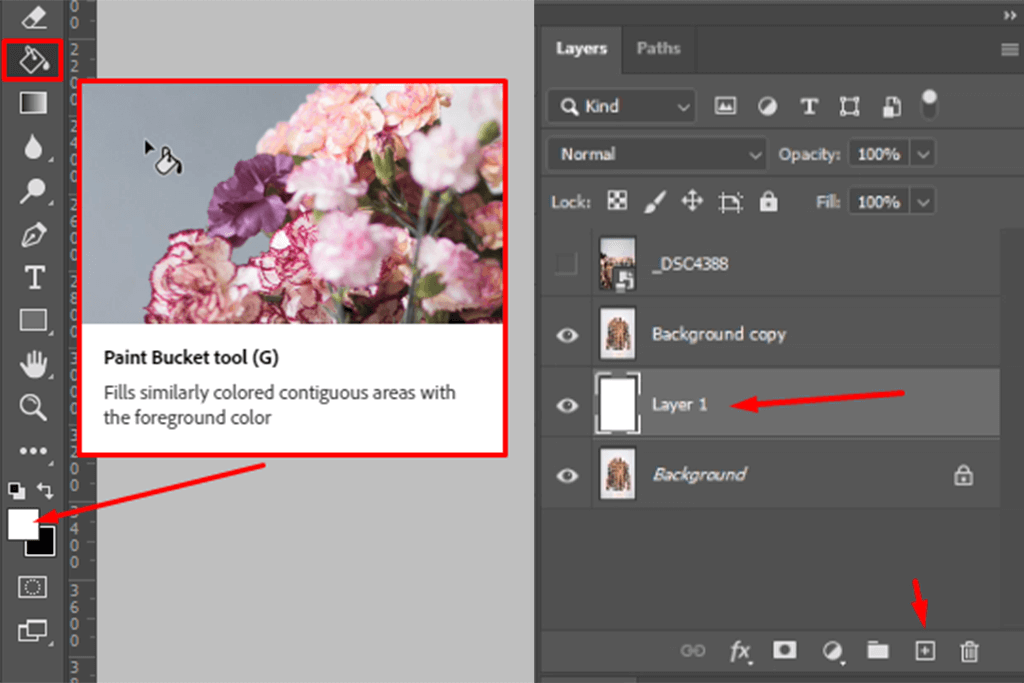 ghost mannequin fill the empty layer
