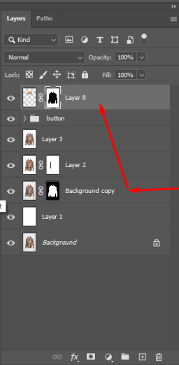 ghost mannequin move the mask