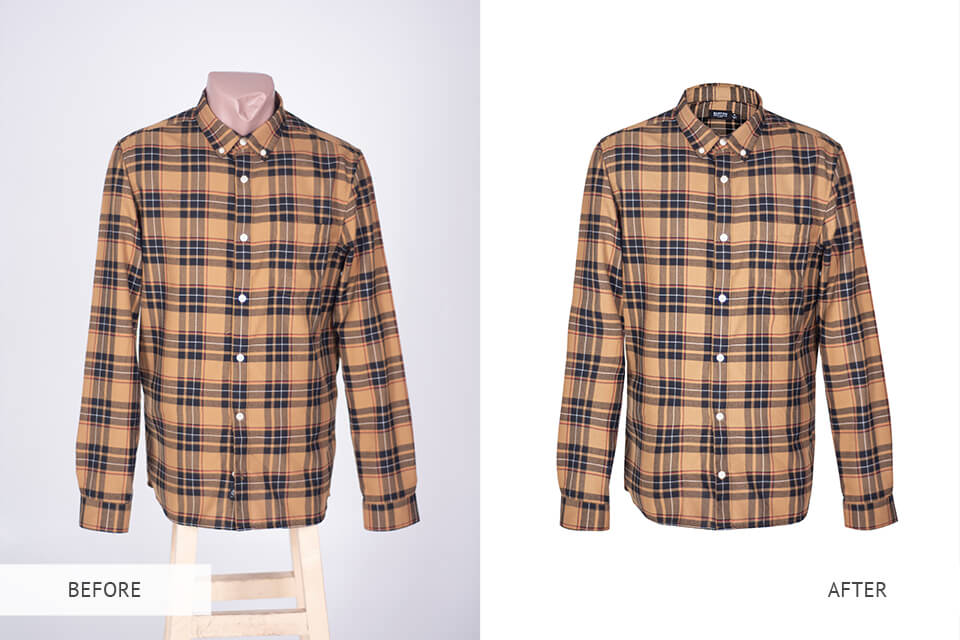 ghost mannequin photo retouching