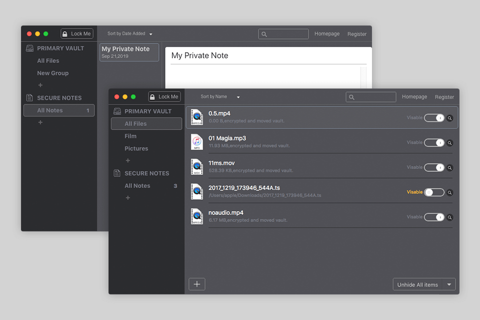 gilisoft file lock pro for mac interface
