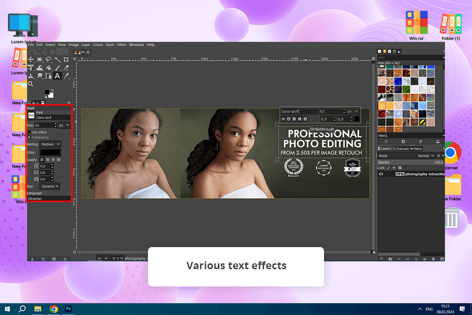 gimp flyer design software