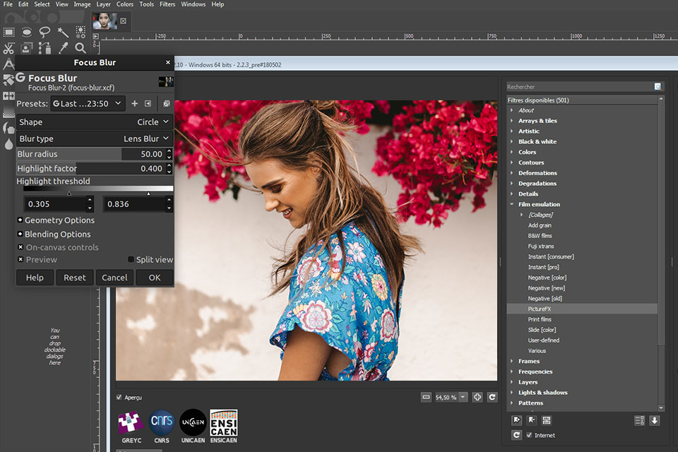 gimp inpixio واجهة بديلة