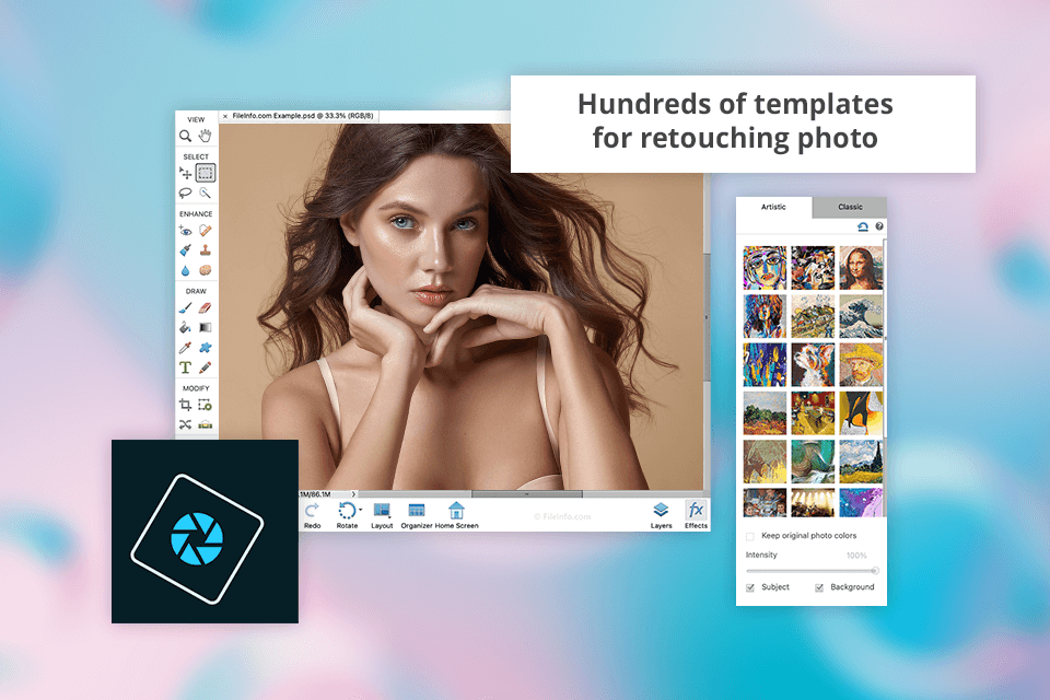 photoshop elements interface
