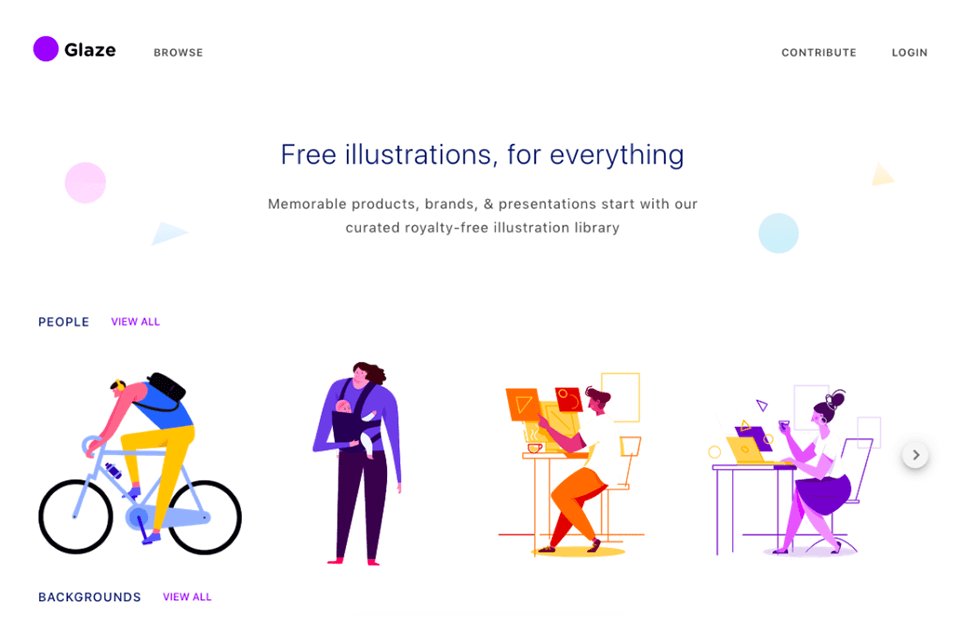 glaze alternative to vecteezy interface