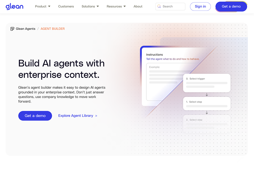 glean chatbot builder