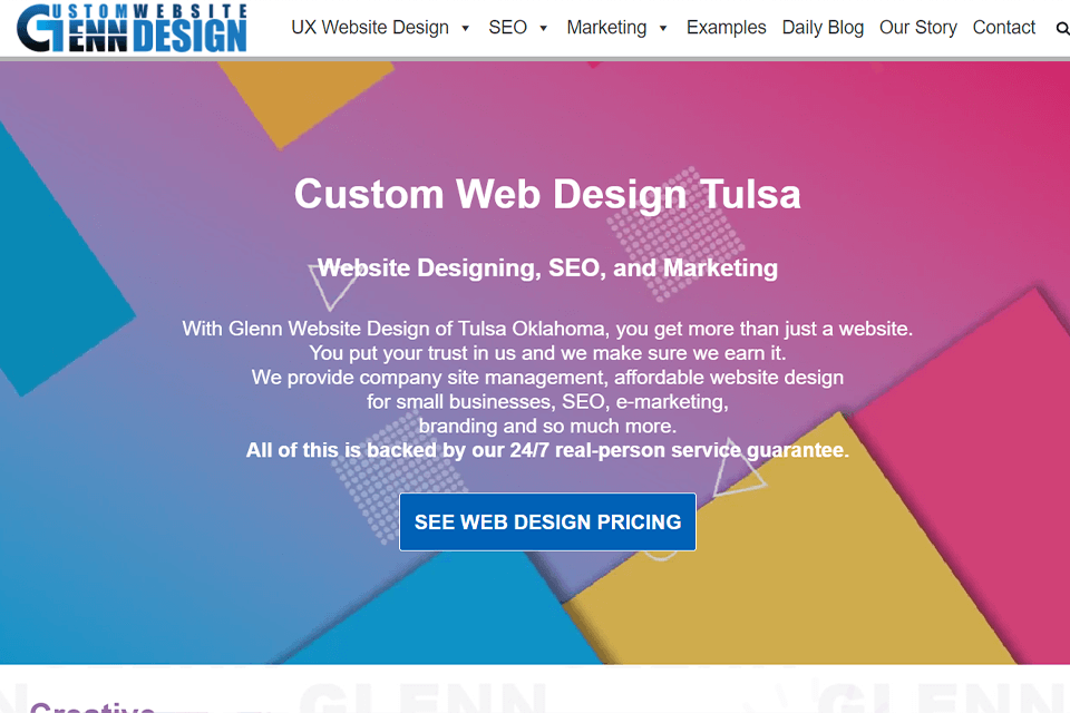 glenn website design website